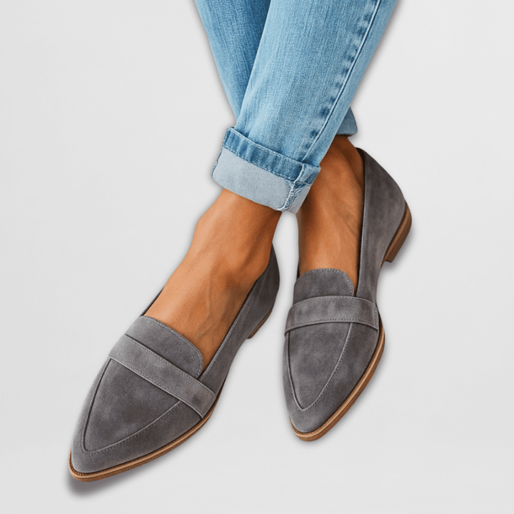 Elena | Mocasines ortopédicos de ante suave