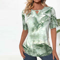 Vintage-Bluse Mit Farbverlauf