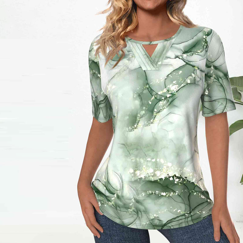 Vintage-Bluse Mit Farbverlauf