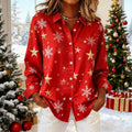 Lässige Weihnachtsbluse