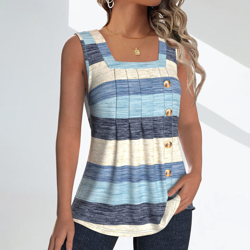 Lässiges Farbblock-Tanktop