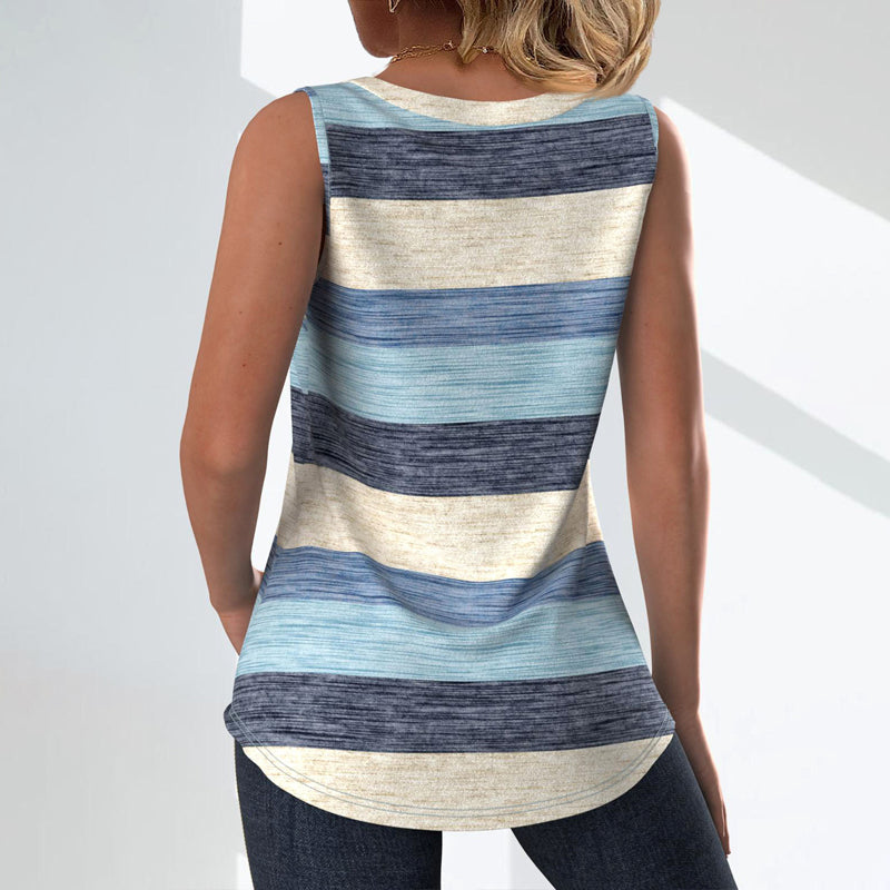 Lässiges Farbblock-Tanktop