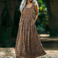 Vintage-Kleid Mit Ethno-Print