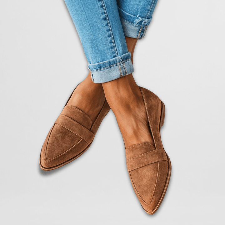Elena | Mocasines ortopédicos de ante suave