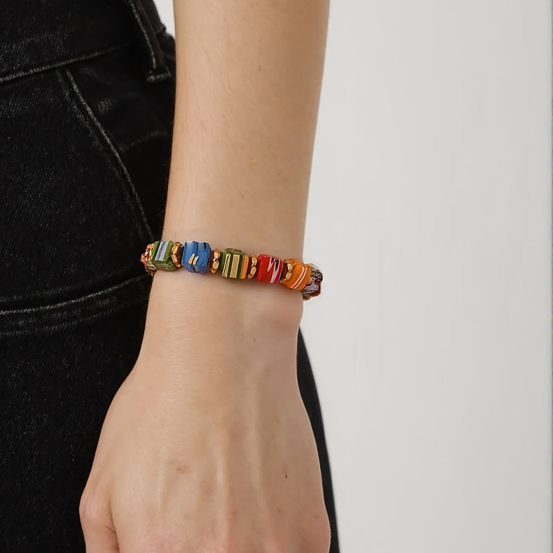 Böhmisches Buntes Perlenarmband