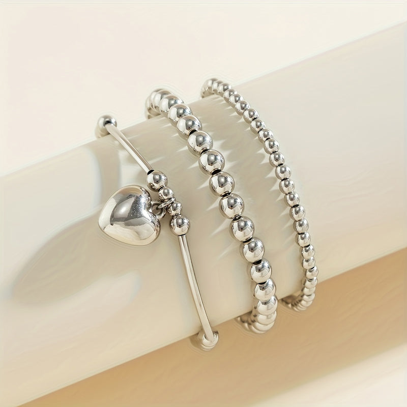 Herz Perlenarmband