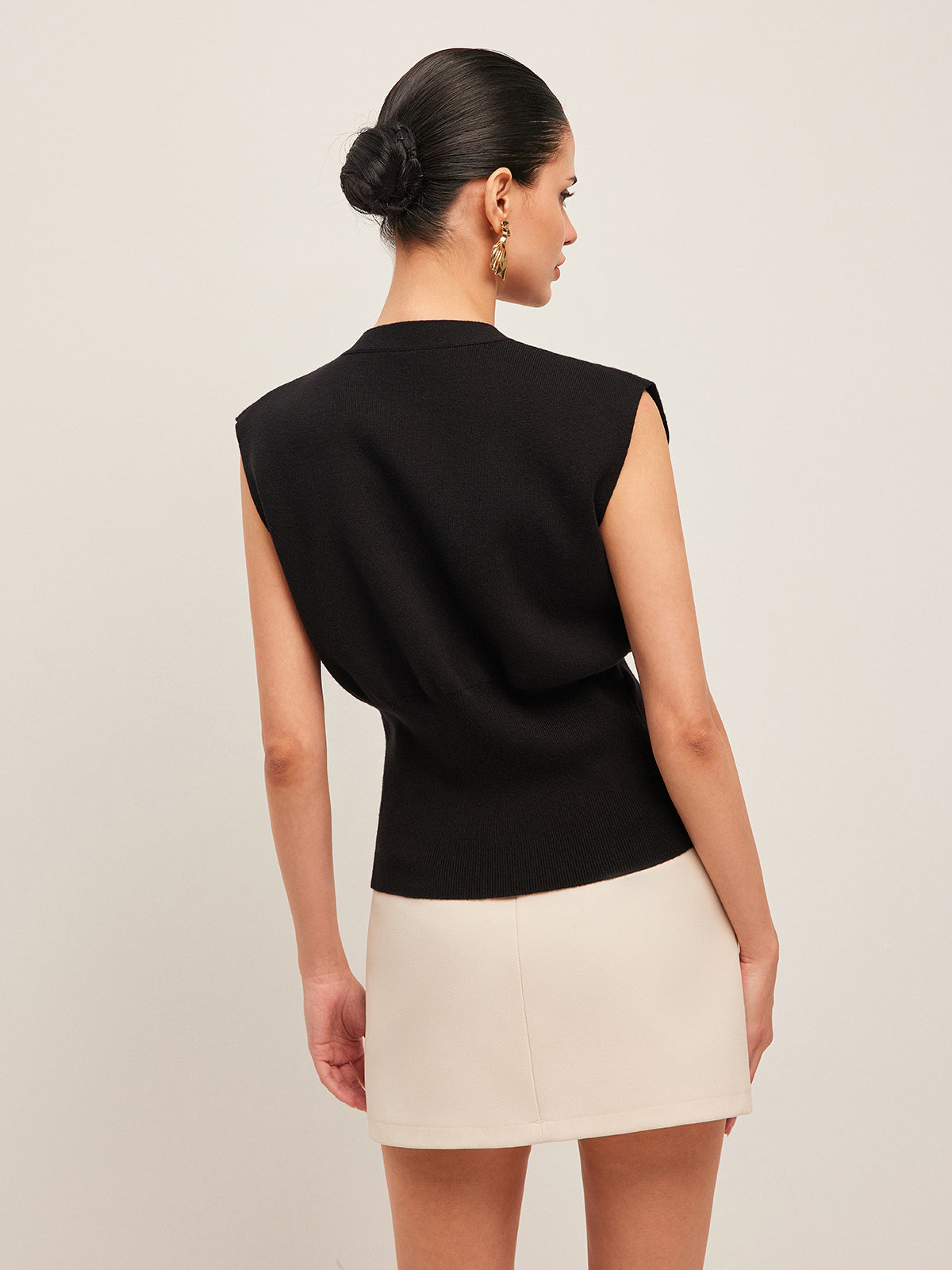Chiara | Gilet Elegante in Maglia con Scollo a V