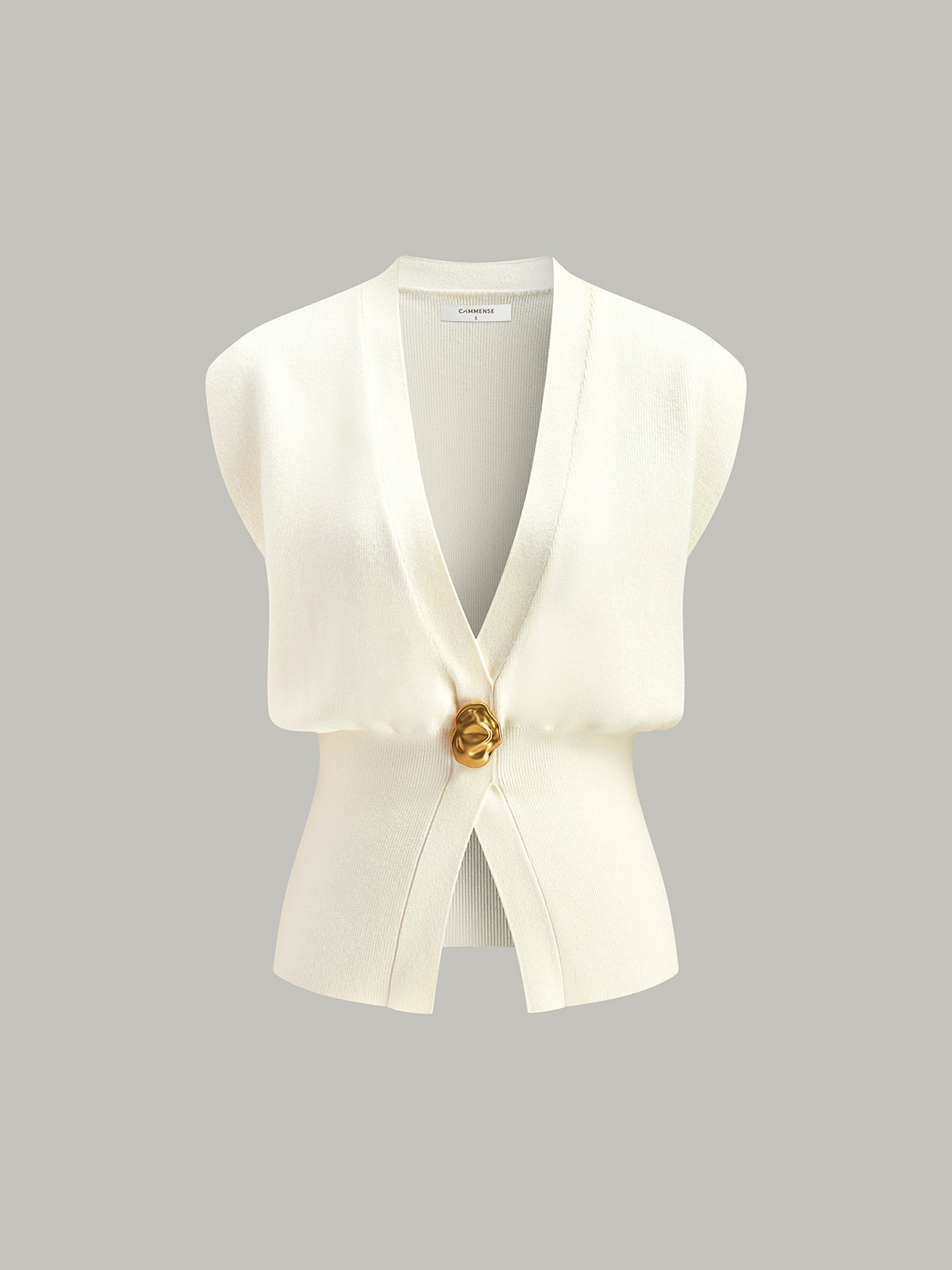 Chiara | Gilet Elegante in Maglia con Scollo a V