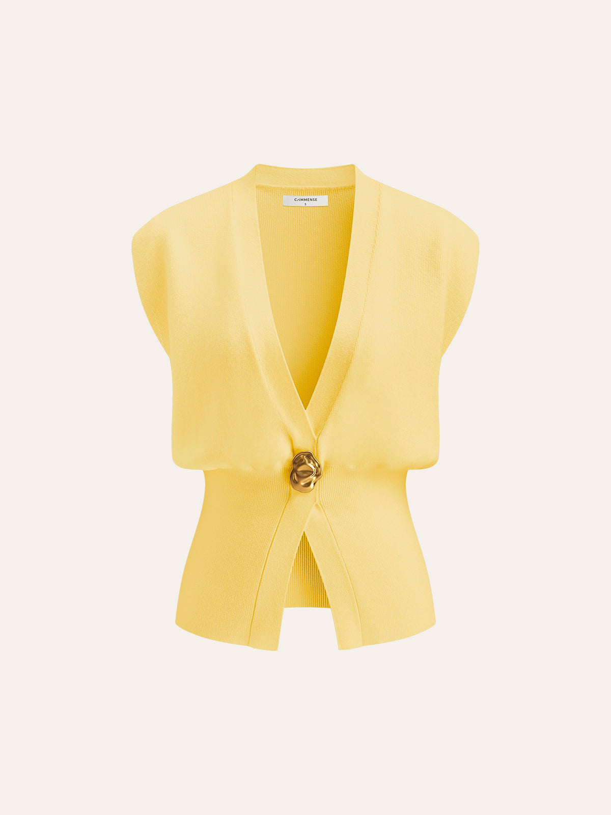 Chiara | Gilet Elegante in Maglia con Scollo a V