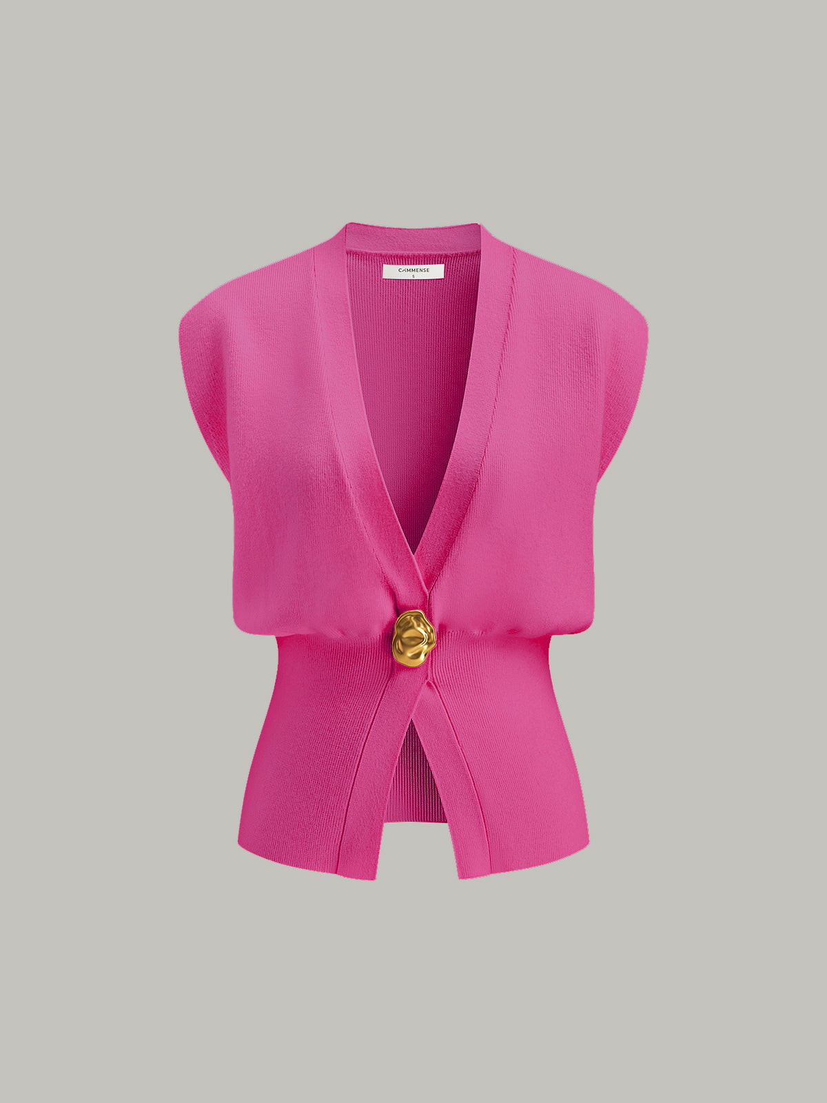 Chiara | Gilet Elegante in Maglia con Scollo a V