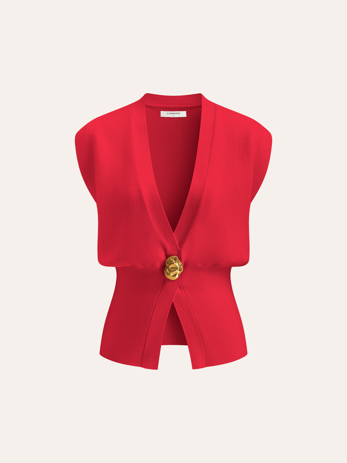 Chiara | Gilet Elegante in Maglia con Scollo a V