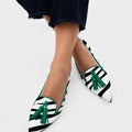 Riane™ | Mocassini Zebra Verde