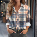 Vintage Karierte Bluse