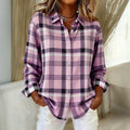 Vintage Karierte Bluse