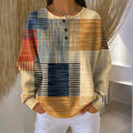 Vintage-Sweatshirt Mit Farbblock