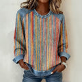 Bunte Gestreifte Bluse