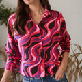 Vintage-Lässiges Bluse
