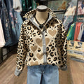 Vintage-Bluse Mit Leopardenmuster