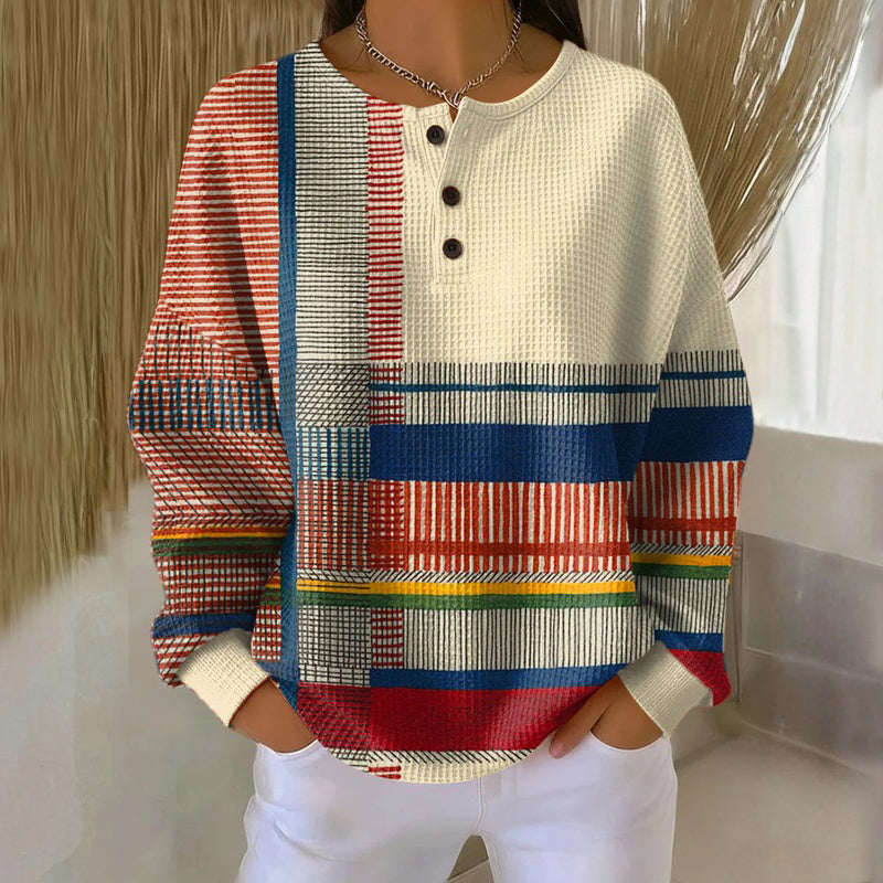 Vintage-Streifen-Sweatshirt