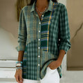 Vintage Karierte Bluse