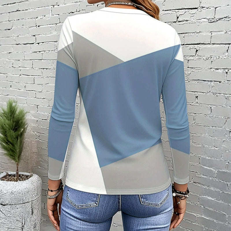 Lässiges T-Shirt Mit Farbblock