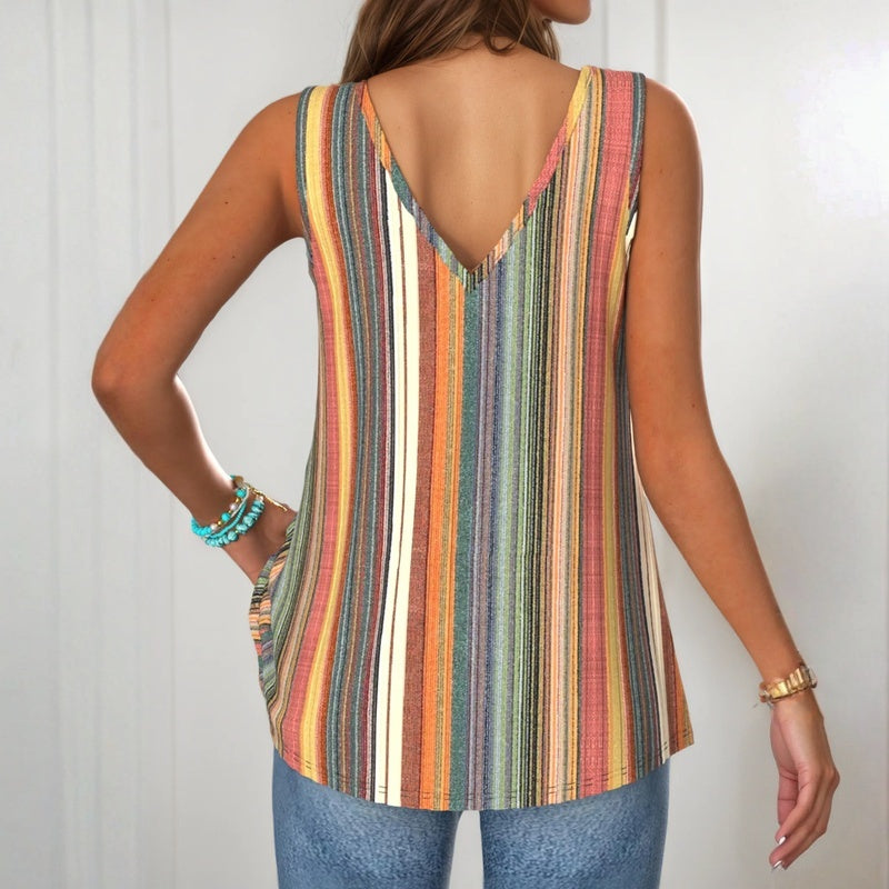 Buntes Gestreiftes Tanktop