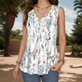 Lässiges Tanktop Mit Blumendruck