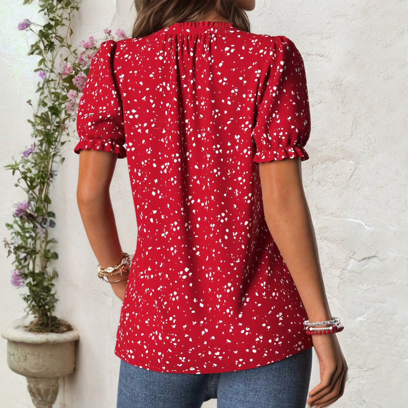 Vintage Lässige Bluse