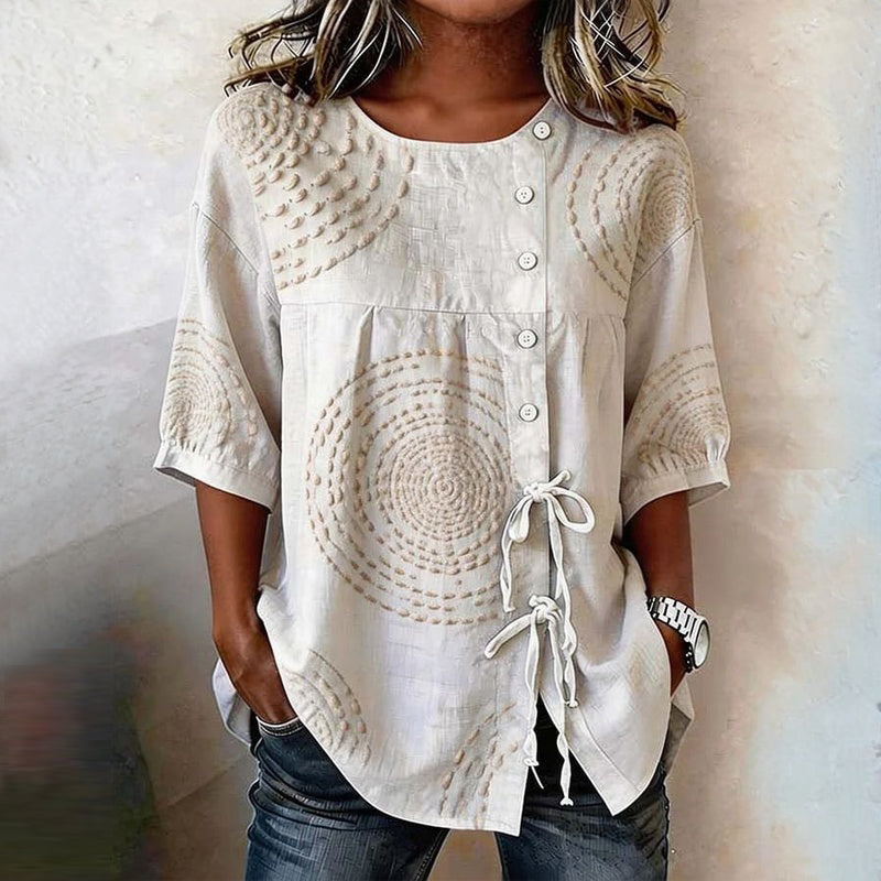Vintage Lässige Bluse