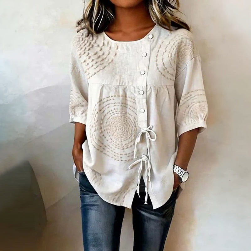 Vintage Lässige Bluse