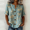 Vintage-Bluse Mit Blumenmuster