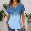 Vintage-Bluse Mit Blumenmuster