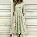 Vintage Kleid Mit Blumendruck
