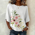 Vintage-Bluse Mit Blumenmuster