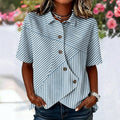 Vintage-Bluse Mit Streifen