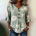 Vintage-Bluse Mit Blumenmuster