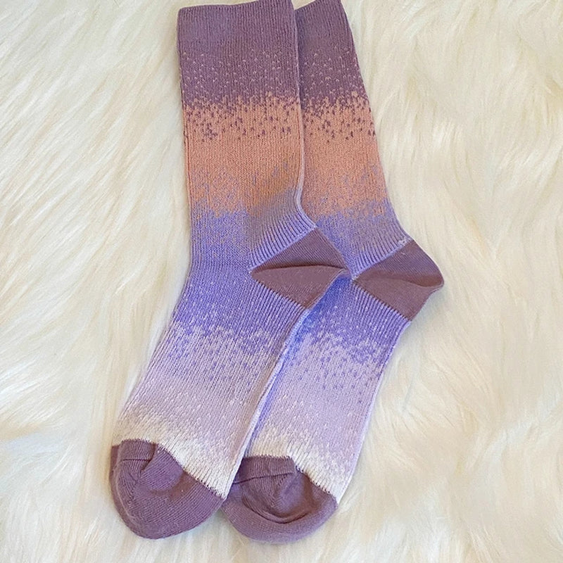 Lässige Socken Mit Farbverlauf