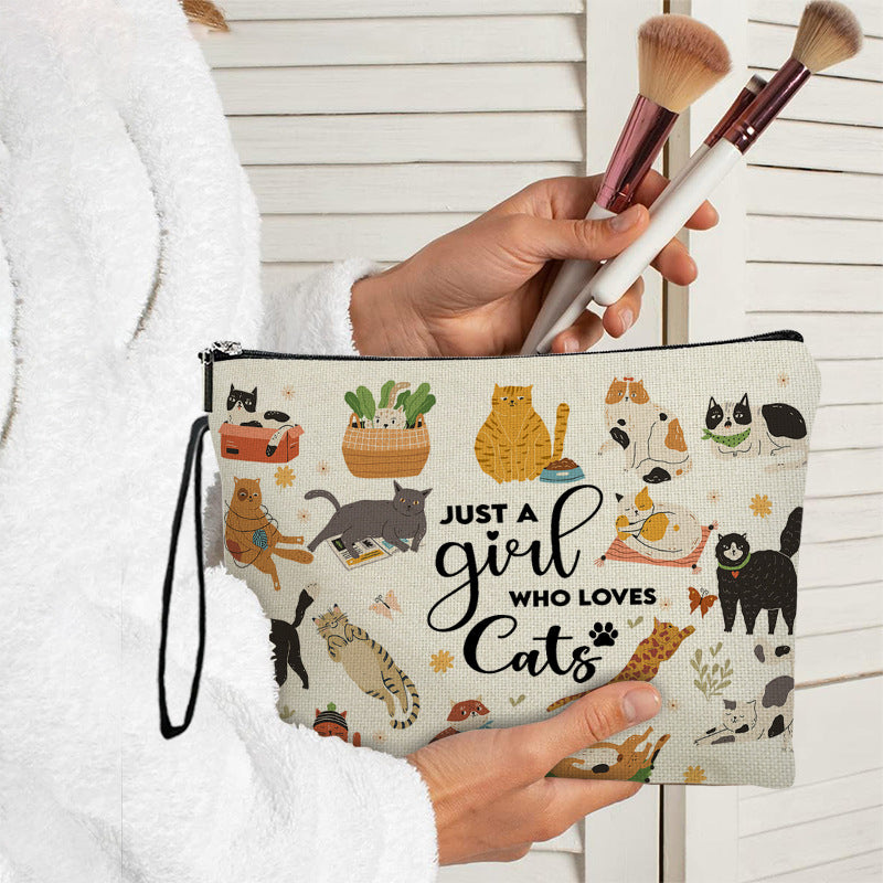Lässige Tasche Mit Katzenmuster