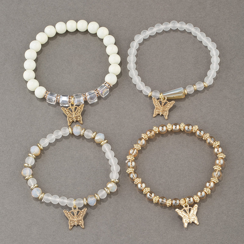 Boho Schmetterling Perlenarmband