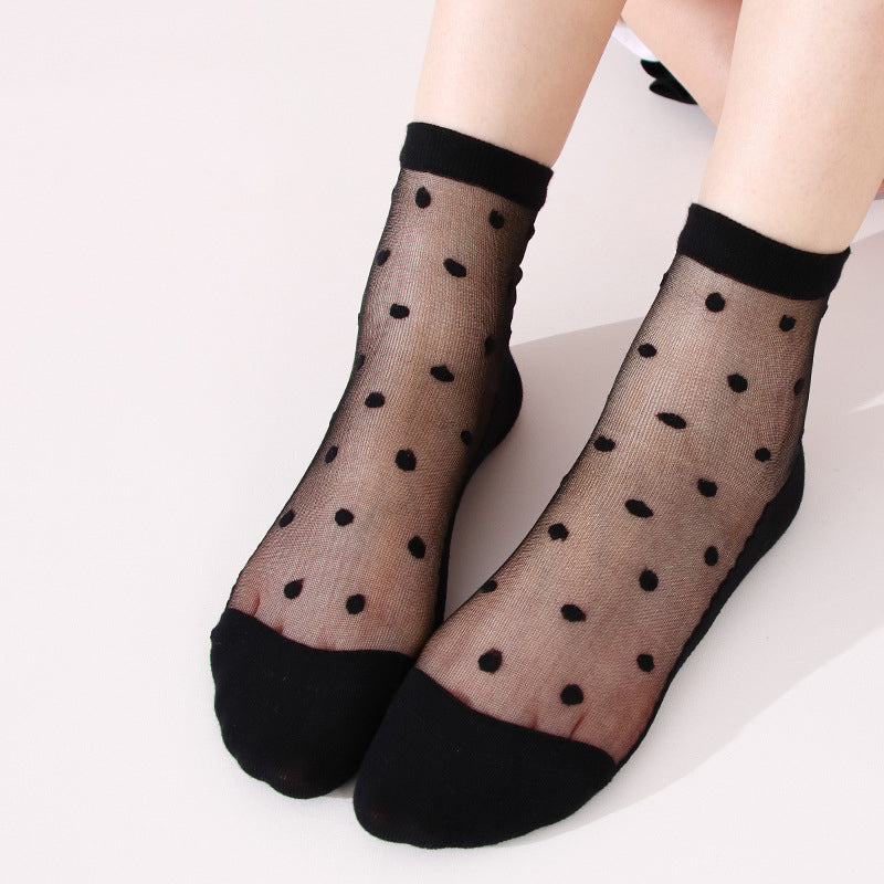 Atmungsaktive Socken Mit Punkten