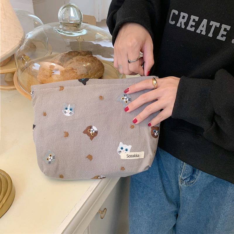 Lässige Tasche Mit Katzen-Print