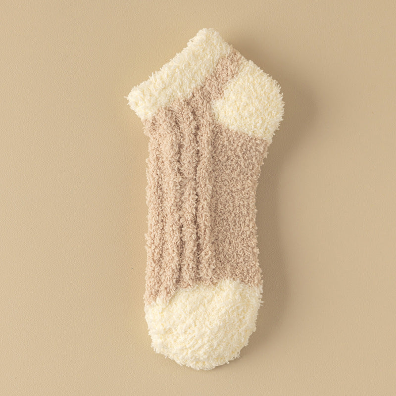 Warme Plüschsocken