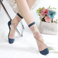Atmungsaktive Blumensocken