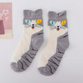 Lässige Socken Mit Katzenmuster