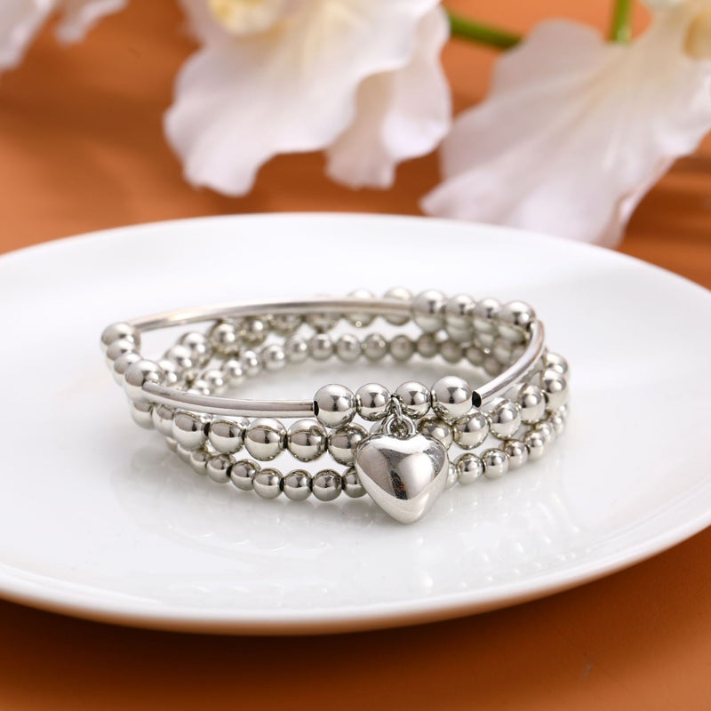 Herz Perlenarmband