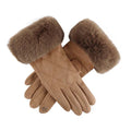 Warme Plüschhandschuhe