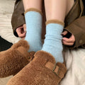 Warme Plüschsocken
