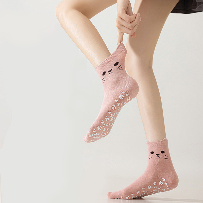 Lässige Socken Mit Katzenmuster