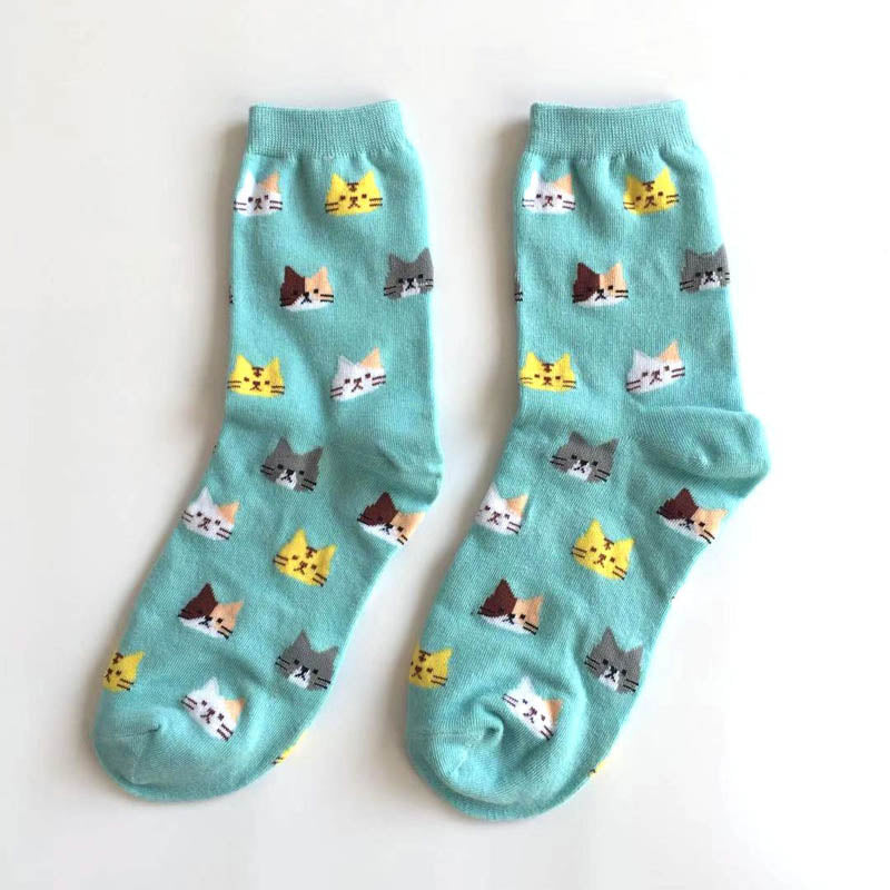 Freizeitsocken Mit Katzen-Print