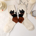 Lässige Socken Mit Katzenmuster